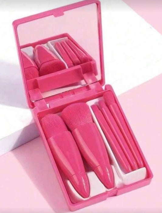 Tra's Vanity | Dark Pink Mini Brush Kit